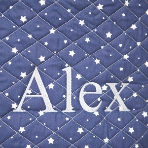 Lacivert Yıldız Desenli Yumuşak Oyuncak Sepeti