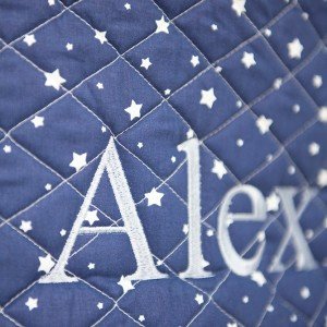 Lacivert Yıldız Desenli Yumuşak Oyuncak Sepeti