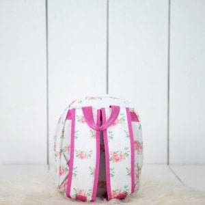 Pembe Çiçek Desenli Kreş Çantası