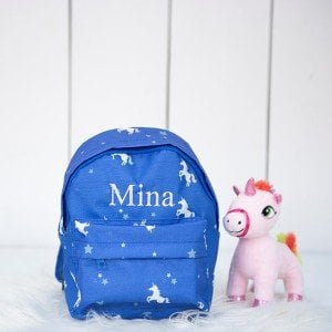 Mavi Unicorn Kreş Çantası