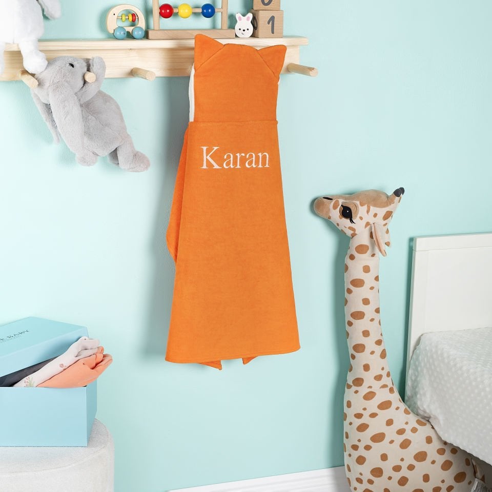 Tilkili Kundak Yenidoğan Bebek Havlusu