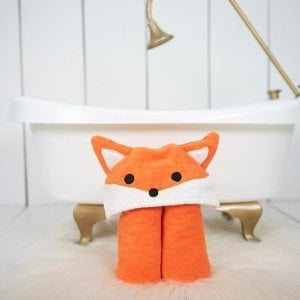 Tilkili Kundak Yenidoğan Bebek Havlusu