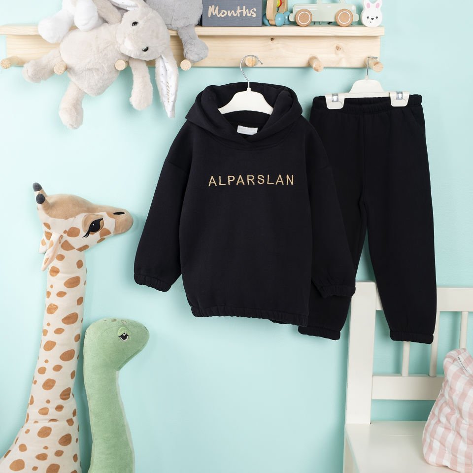 Siyah Hoodie Takım