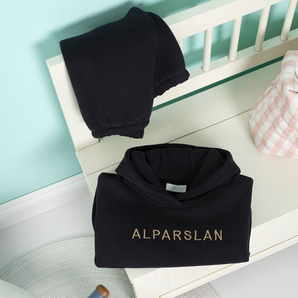 Siyah Hoodie Takım