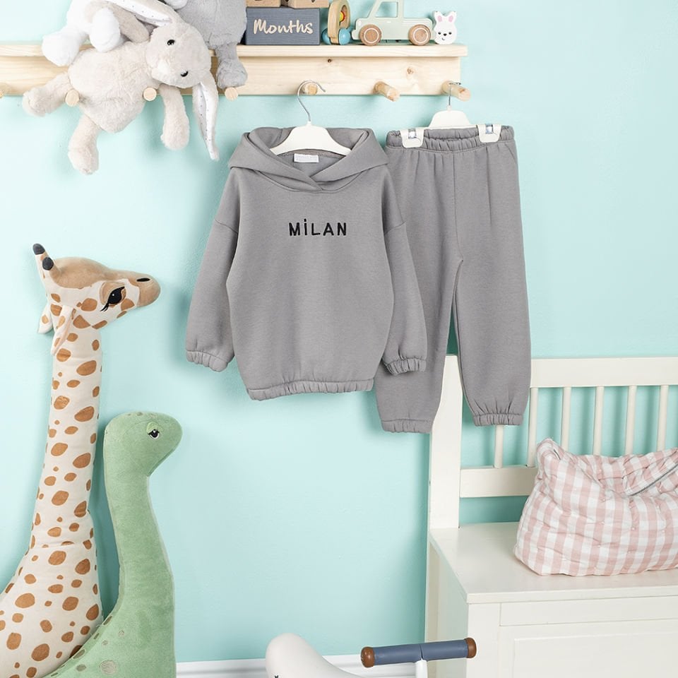 Gri Hoodie Takım