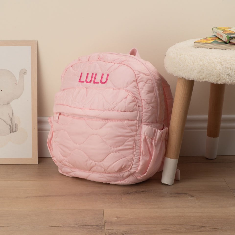 Pembe Kapitone Çanta