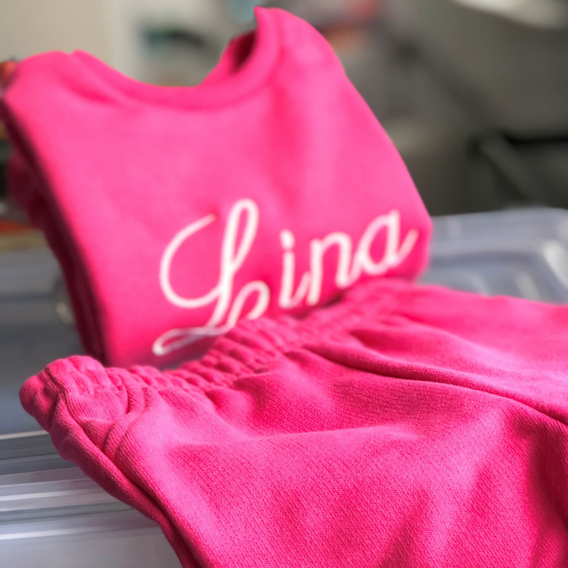 Pembe Sweat Takım