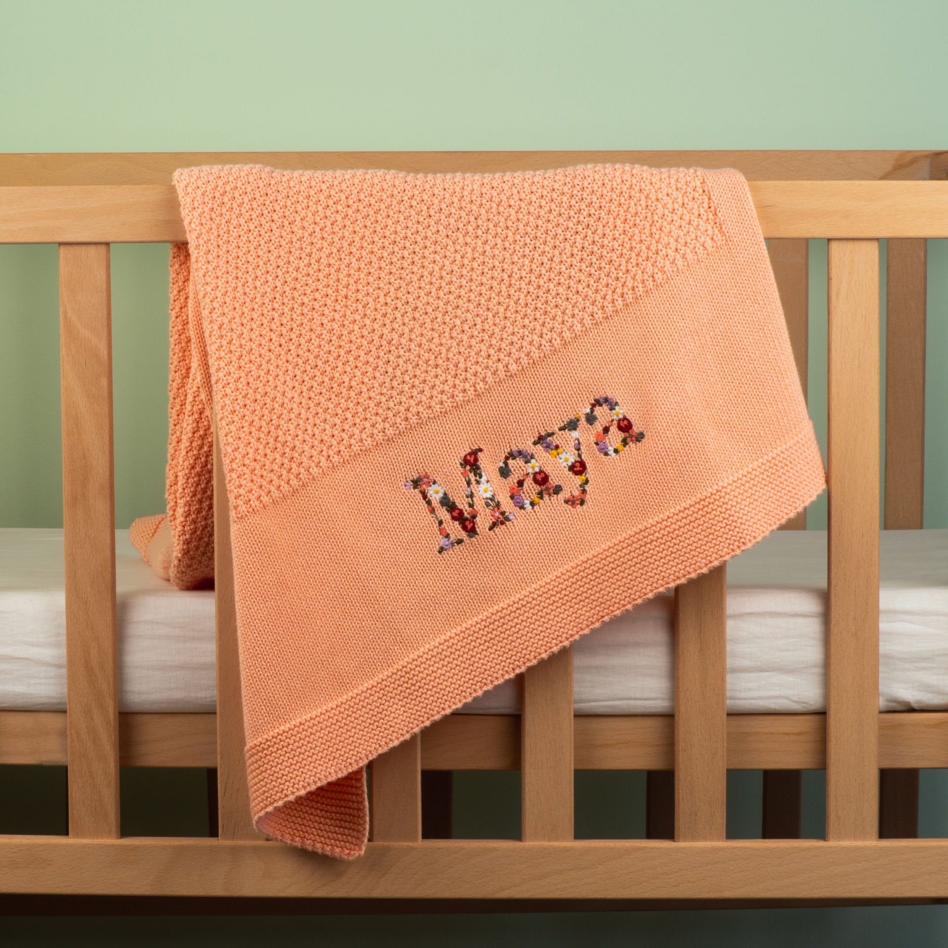 Şeftali Rüyası Yumuşak Dokulu Bebek Battaniyesi