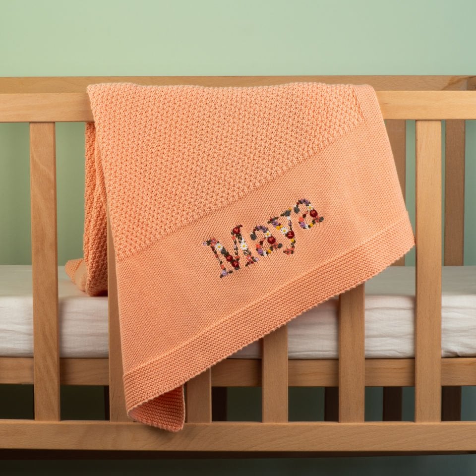 Şeftali Rüyası Yumuşak Dokulu Bebek Battaniyesi