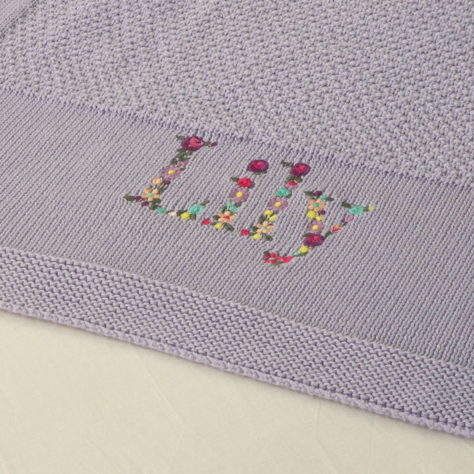 Lavanta Bahçesi Yumuşak Dokulu Bebek Battaniyesi