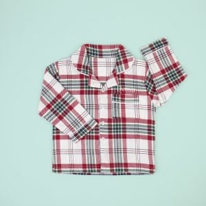 Yeni Yıl Temalı İsimli Gömlek Pijama Takımı
