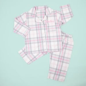 Pembe İsimli Gömlek Pijama Takımı