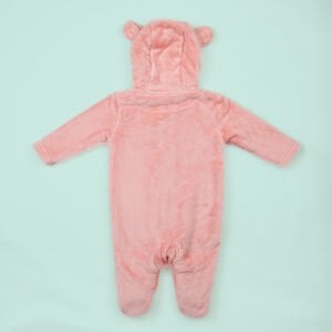 Pembe Wellsoft Ayıcık Kapüşonlu Tulum