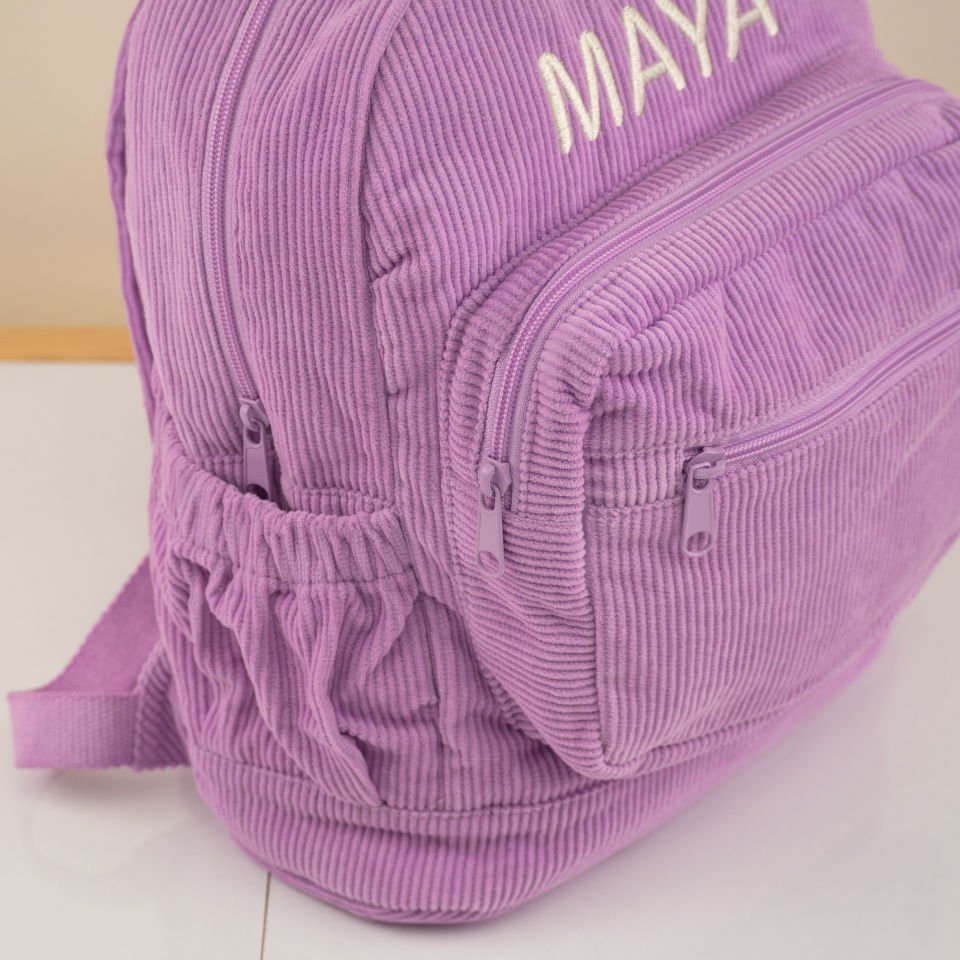 Lila Büyük Boy Kadife Çanta