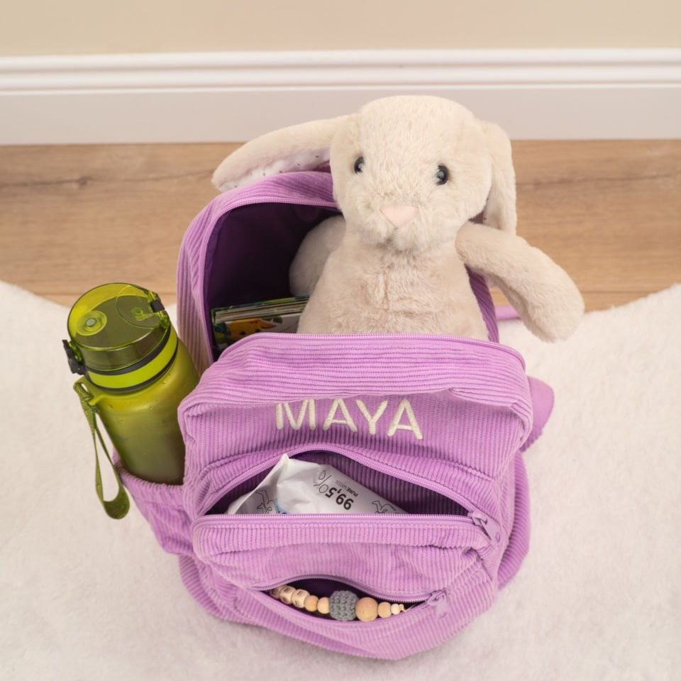 Lila Büyük Boy Kadife Çanta