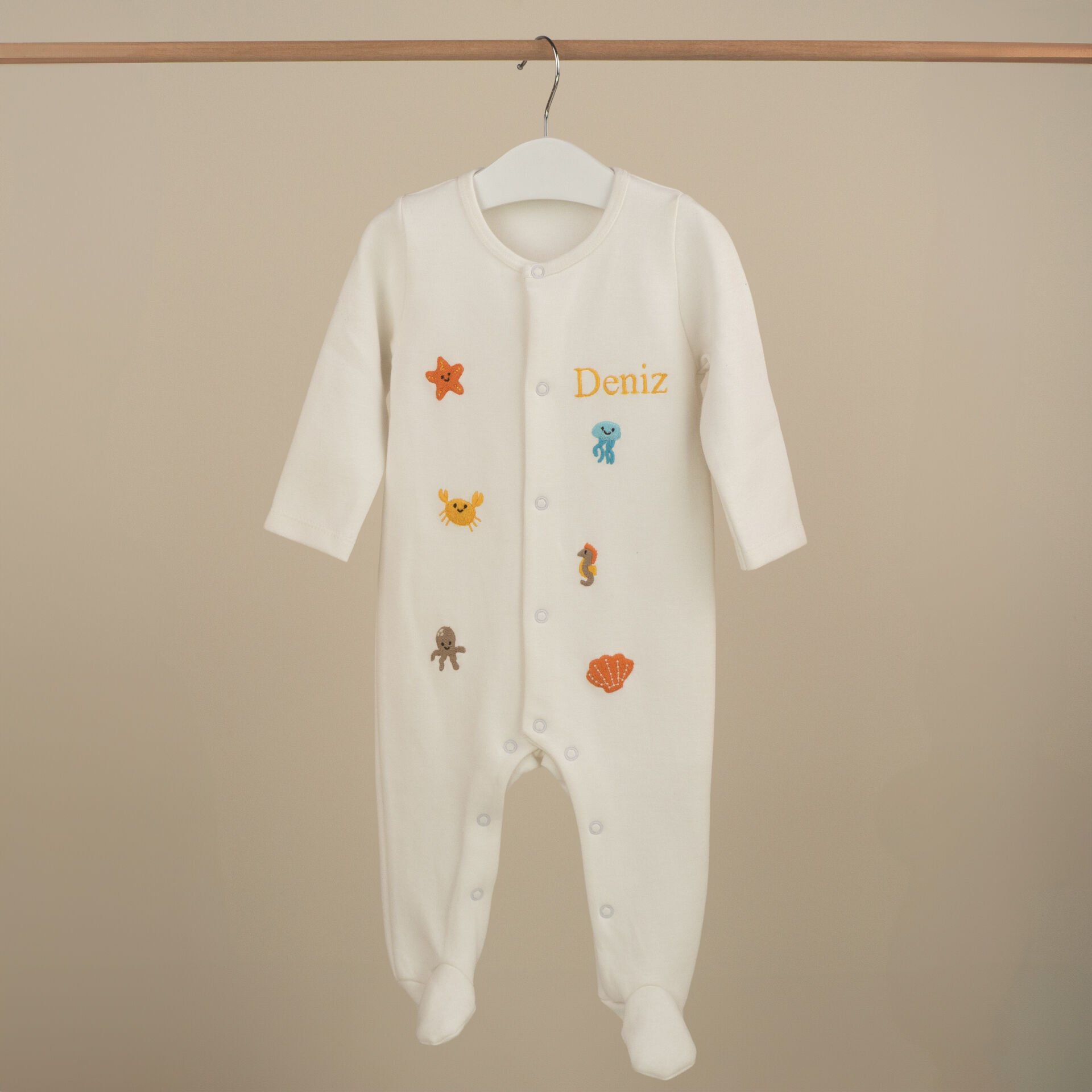 Deniz Temalı Pamuk Tulum