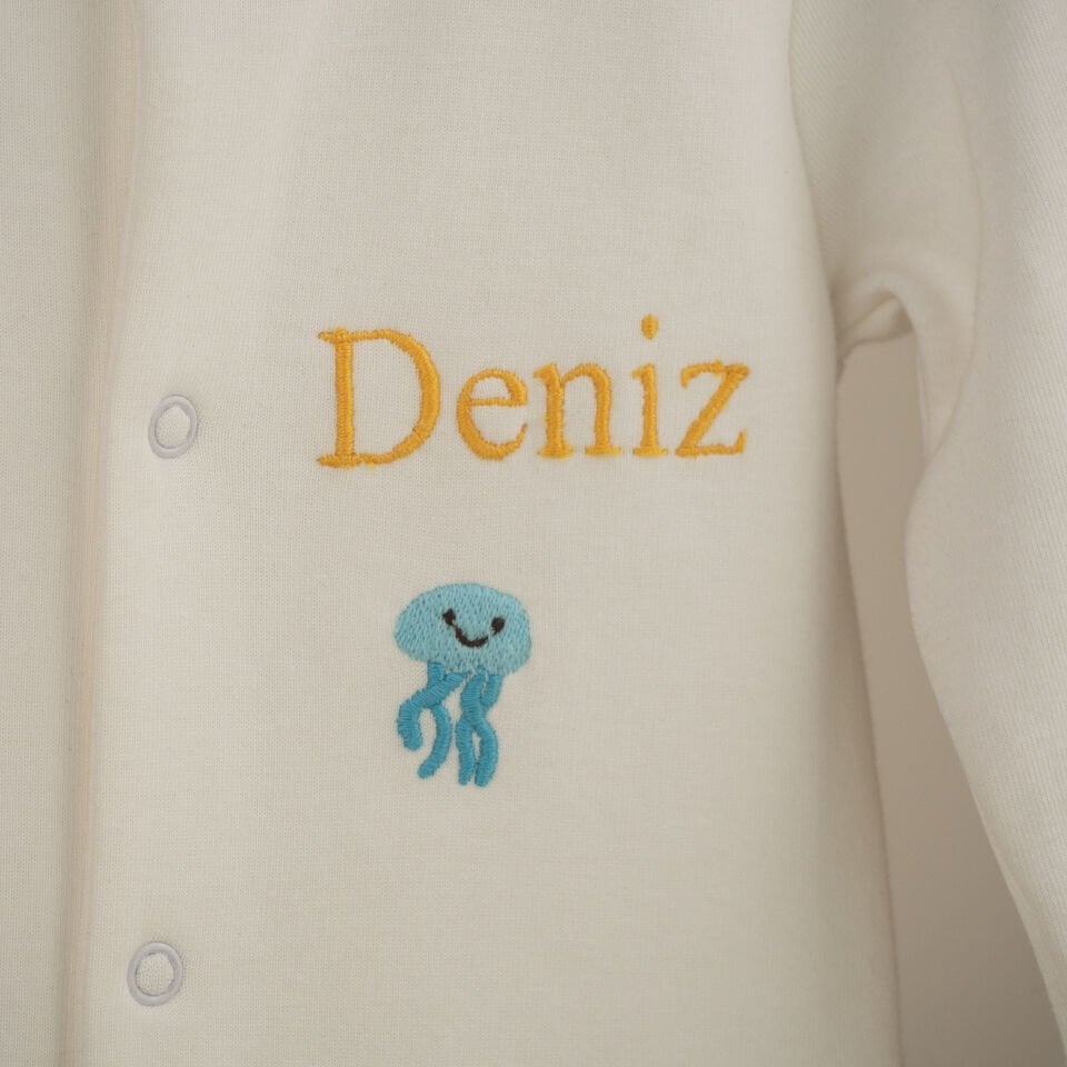 Deniz Temalı Pamuk Tulum